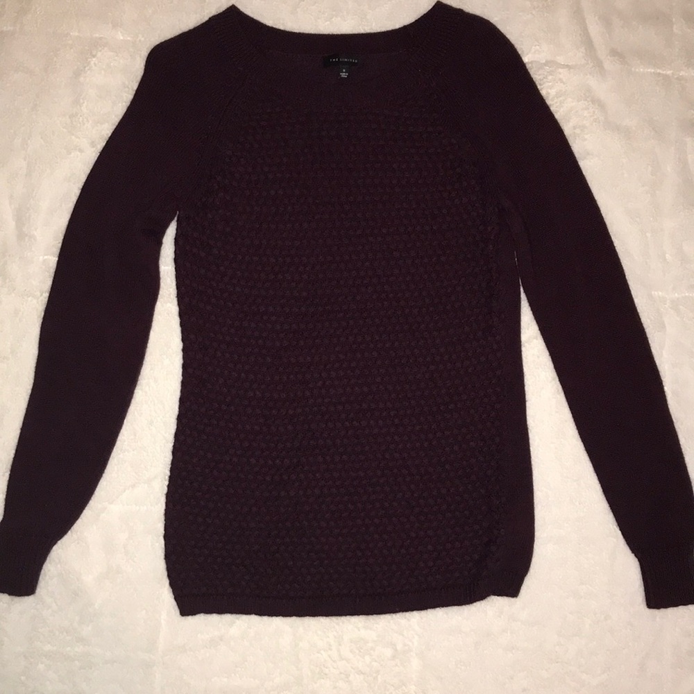 The Limited deep purple sweater